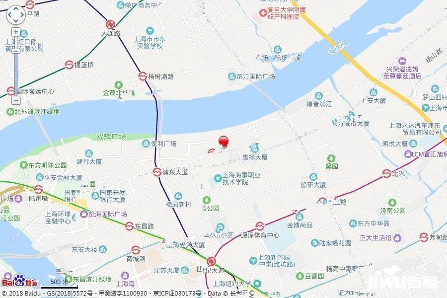 中企濱江悅府位置交通圖