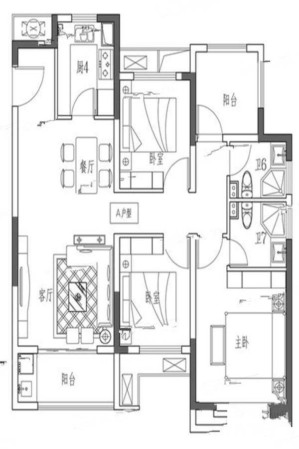 新城中骏悦隽半岛d户型