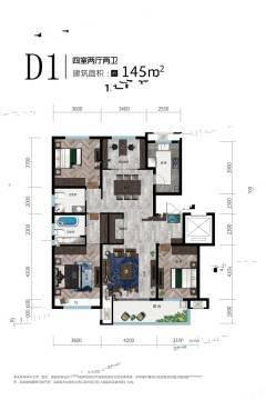 临沂海博长安府户型图-房型图-平面图-吉屋网