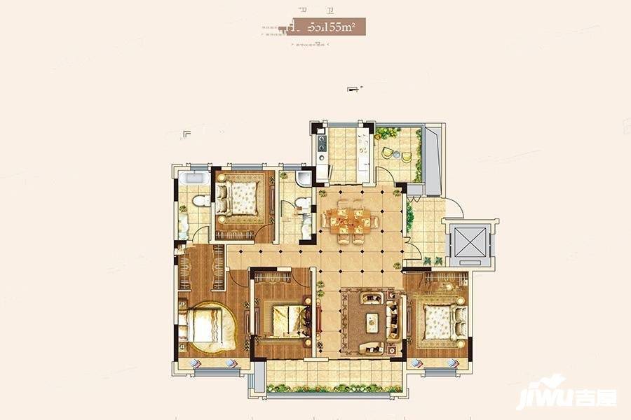 南湾琨御府洋房m户型图