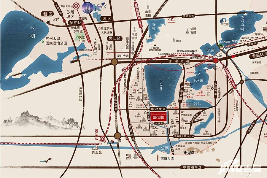 碧桂園國風云樾花園位置交通圖
