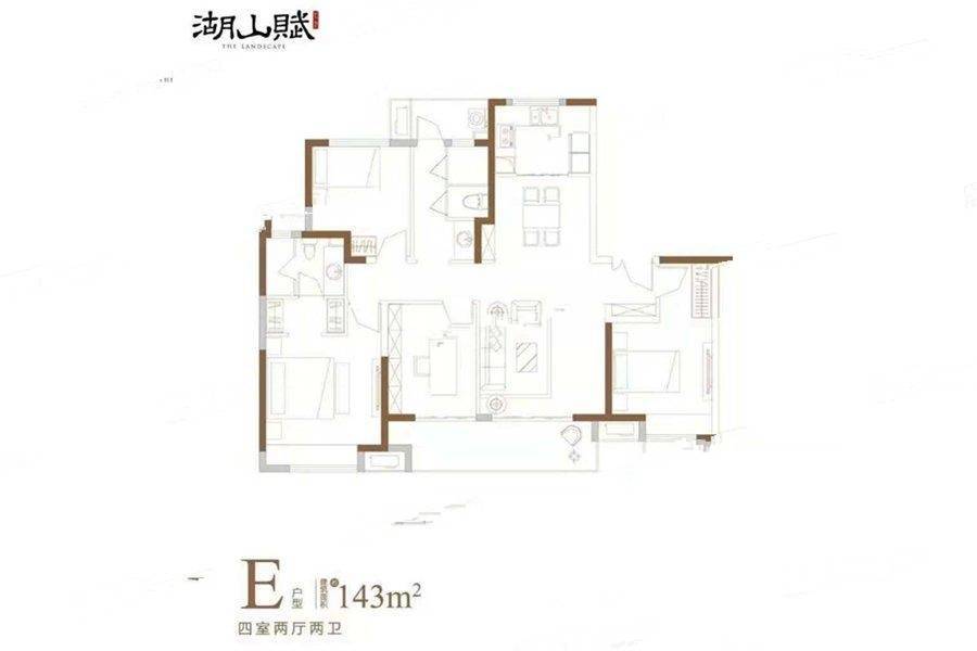 恒基旭辉湖山赋e户型