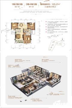 湘潭天元江湾户型图-房型图-平面图-吉屋网