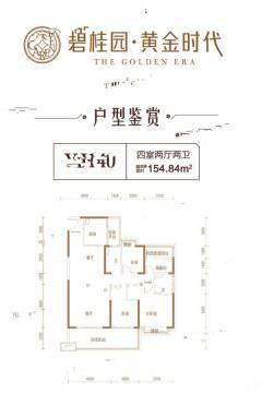 (在售)碧桂园黄金时代4房户型户型图