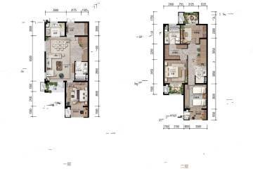 廊坊鸿坤理想城户型图-房型图-平面图-吉屋网