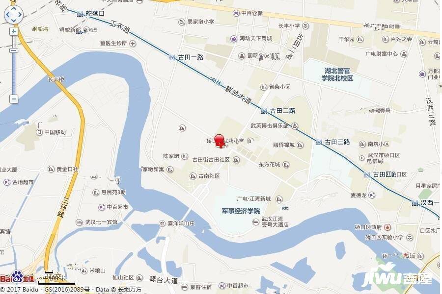 金地悦江时代商铺位置交通图