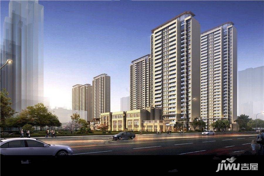 武汉蔡甸奥山首府外景图/效果图4 吉屋网