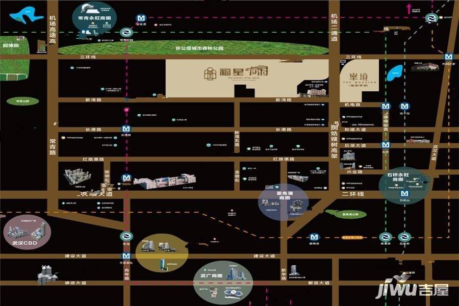 武汉江汉福星惠誉福星华府峯境外景图/效果图4 吉屋网