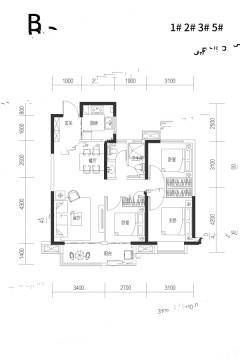 武汉中建星光城户型图-房型图-平面图-吉屋网