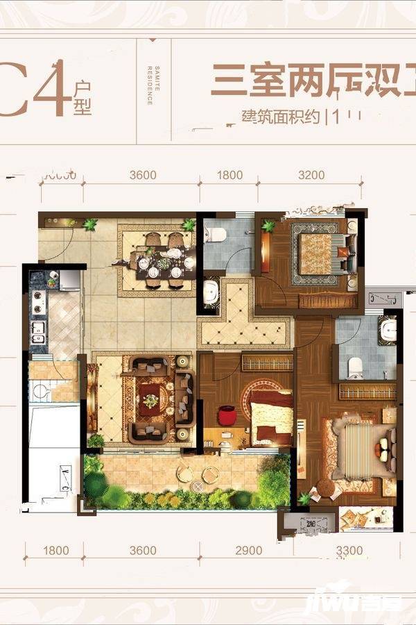 贤达锦绣华府c4户型