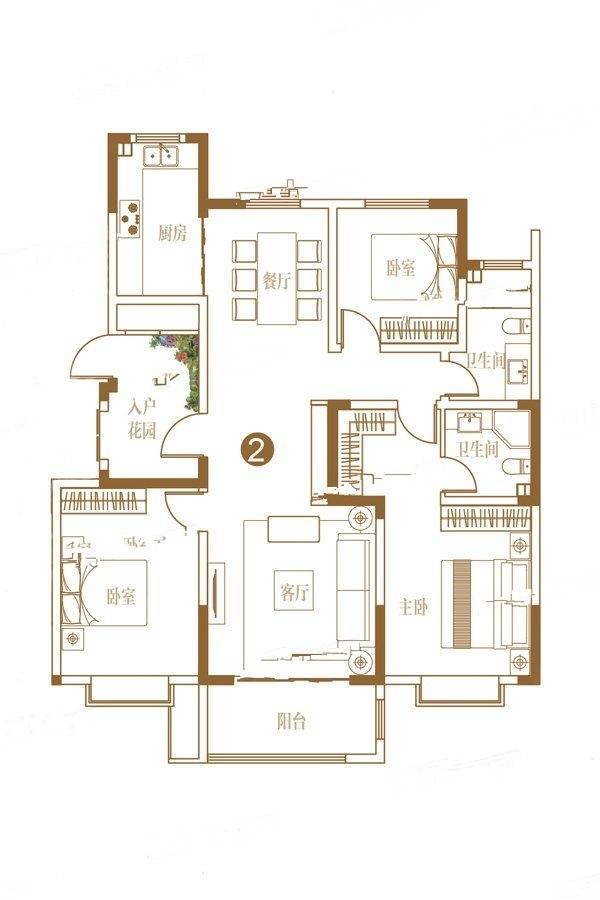 名仕城140㎡r户型户型图|名仕城3房2厅2卫户型图_梁山