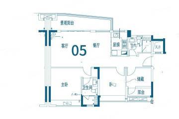 广州奥园誉湖湾户型图-房型图-平面图-吉屋网