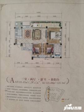 广汉卓越君城4期户型图-房型图-平面图-吉屋网