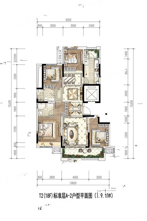 遵义金科白鹭湖金科·白鹭湖建面139㎡宽景平墅户型图
