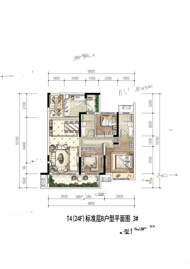 金科白鹭湖天幕平层(b户型)