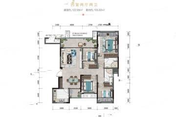 重庆金科天壹府户型图-房型图-平面图-吉屋网