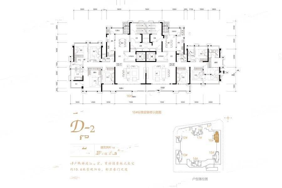 鲁能泰山7号一街区16#d2户型