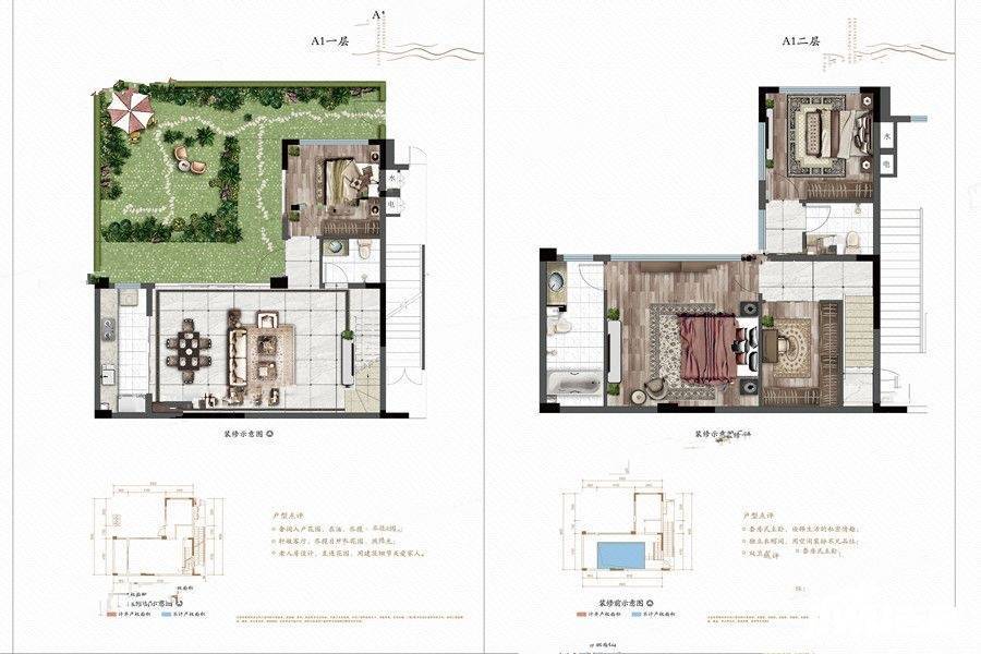 重庆观山御璟叠墅a1户型户型图_首付金额_3室2厅2卫_127.