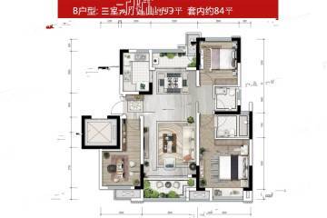 重庆泷悦华府户型图-房型图-平面图-吉屋网