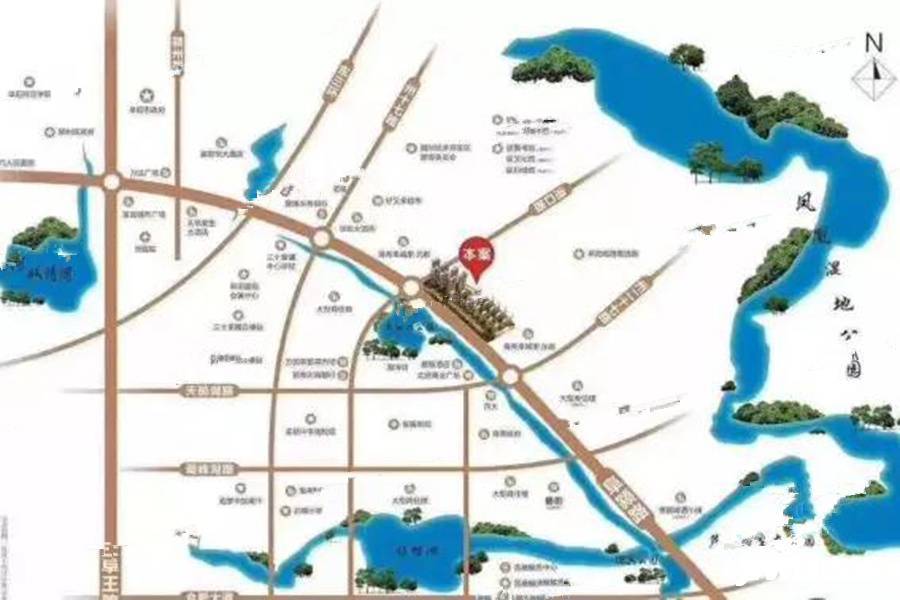 綠地紫峰公館位置交通圖