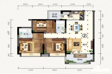 阳江万山天悦户型图-房型图-平面图-吉屋网