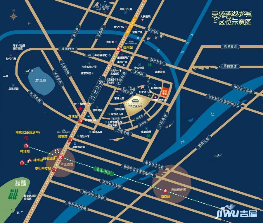 荣盛茉湖书苑位置交通图