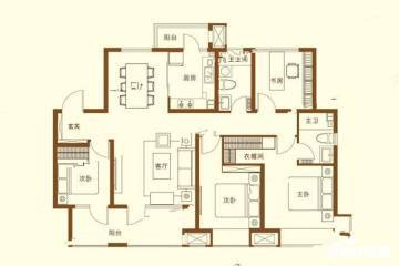 青岛昆仑首府户型图-房型图-平面图-吉屋网