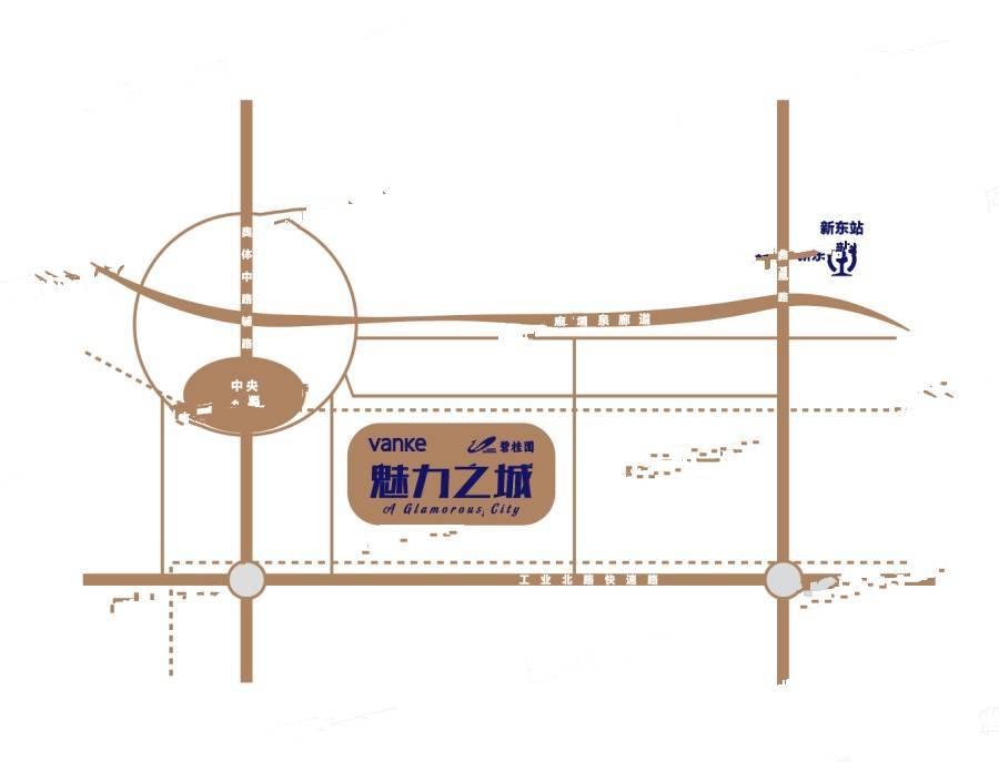 济南魅力之城位置交通图