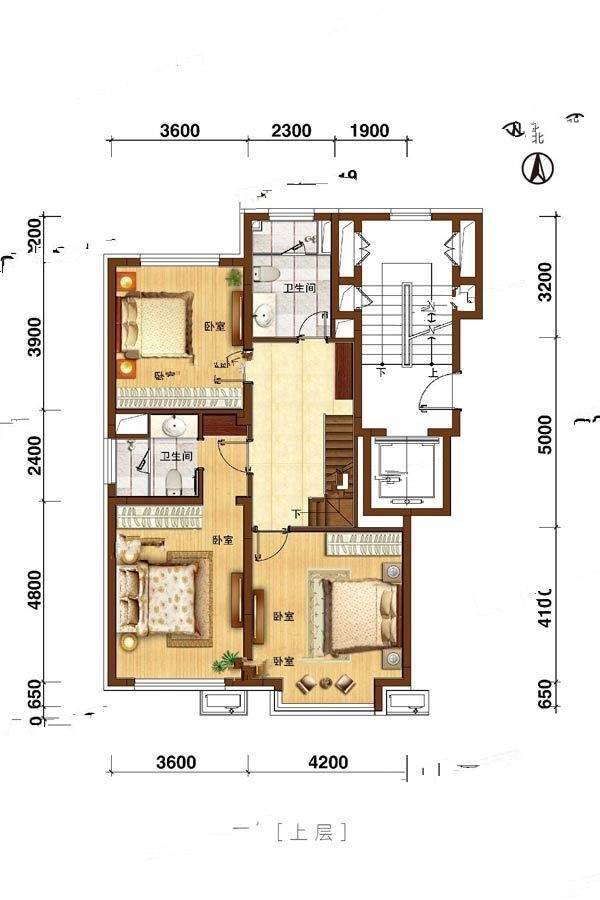 万科月潭湾168上户型图|万科月潭湾4房2厅2卫户型图