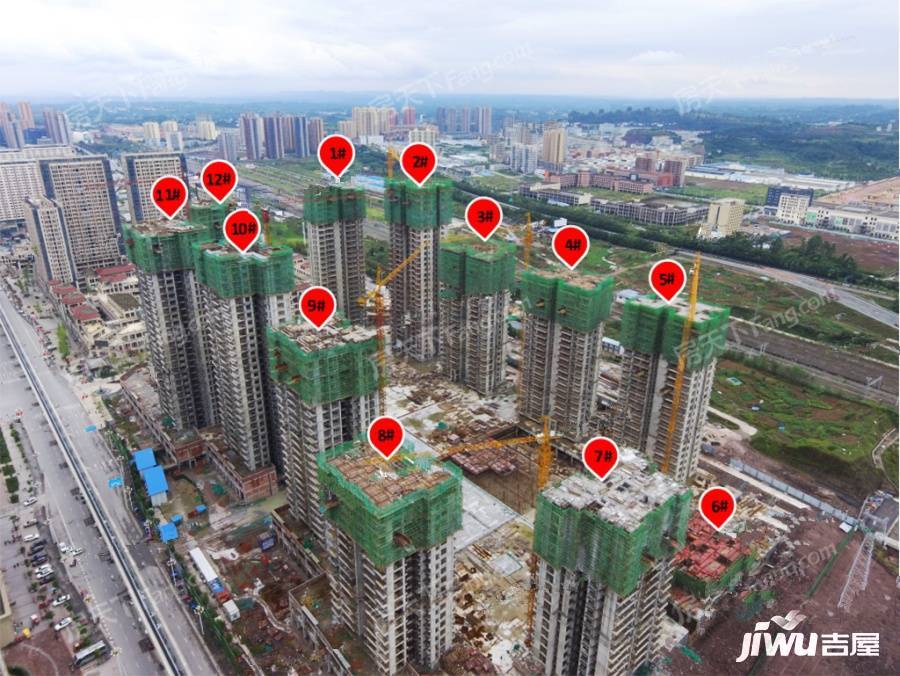 广安广安区枣山时代国际实景图29- 吉屋网