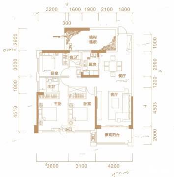 贵港盛世悦城户型图-房型图-平面图-吉屋网