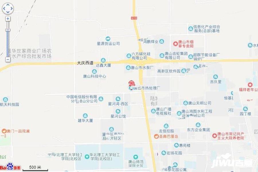 中国铁建唐颂国际位置交通图