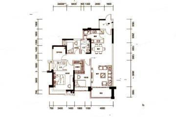 中山誉峯名门户型图,房型图,平面图,小区楼盘户型 吉屋网