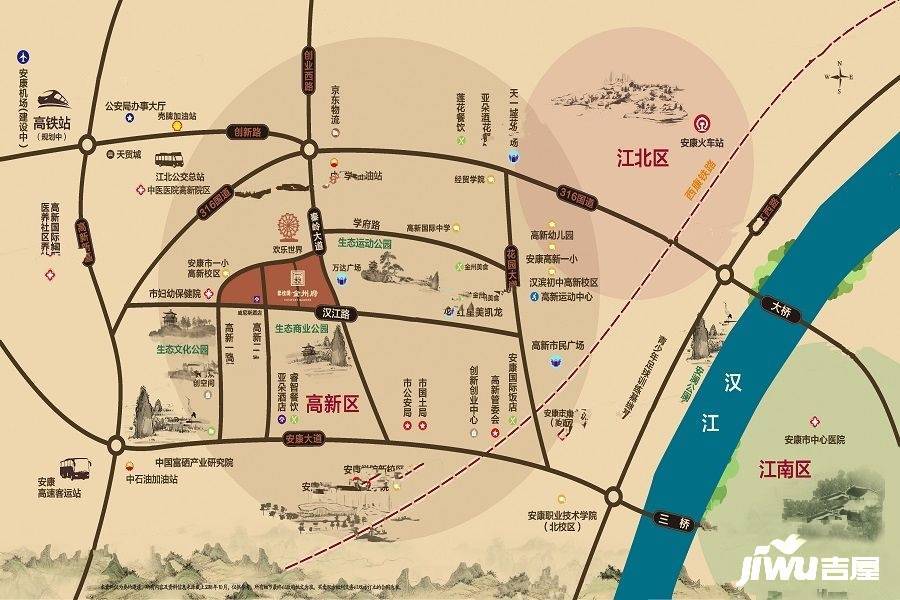 碧桂园金州府位置交通图