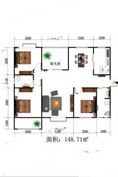 铜川正大华庭户型图-房型图-平面图-吉屋网