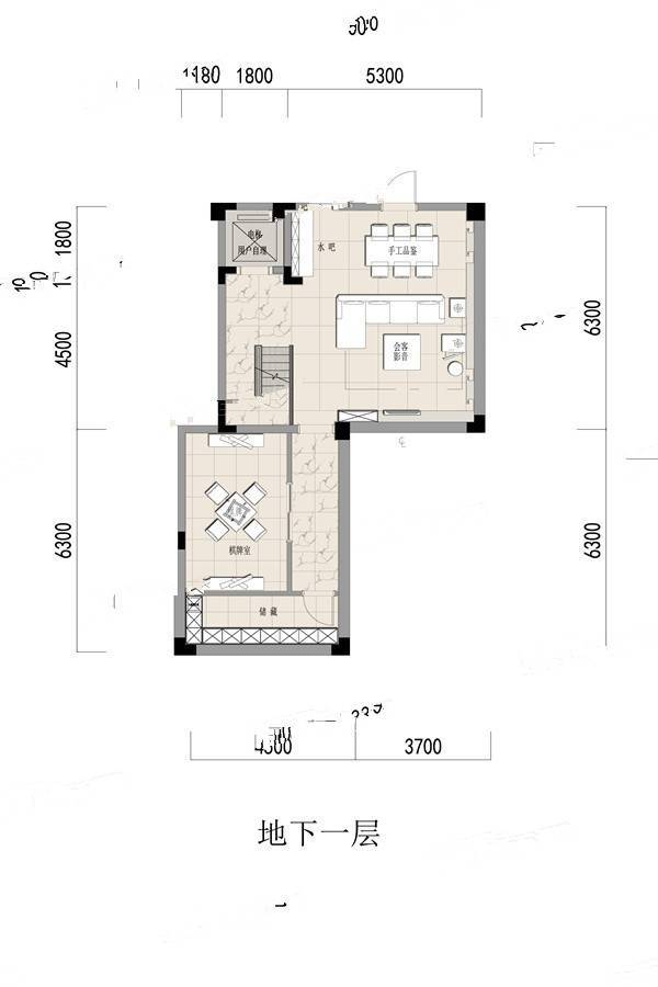 大家映江南朗樾建面约202㎡边套户型