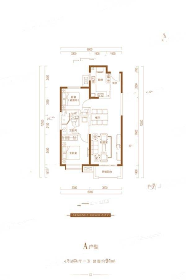 太原富力天禧城建面约90-139㎡户型9800/㎡起 - 动态