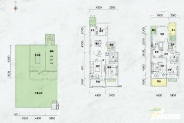 (在售)玉泉山居4房户型户型图