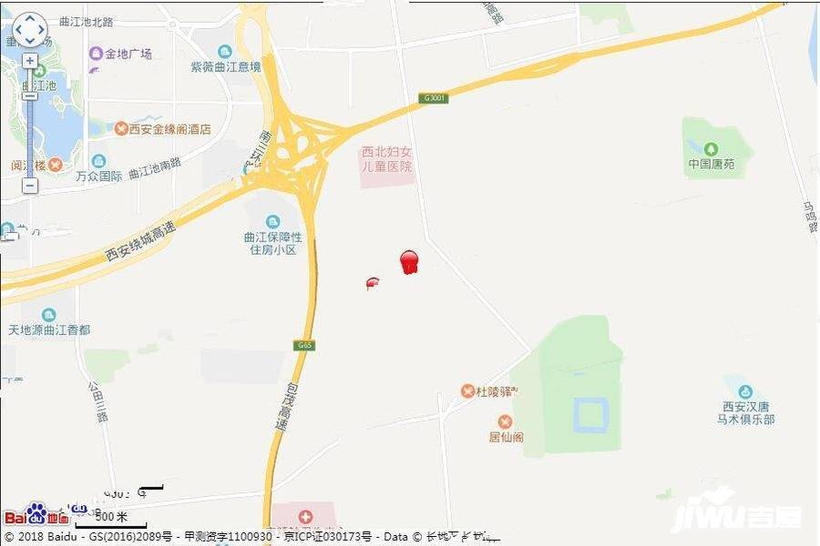 中海曲江大城住宅位置交通圖