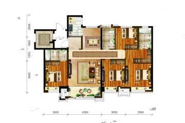 哈尔滨宝能城户型图-房型图-平面图-吉屋网