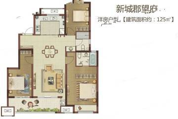 郑州新城郡望府户型图-房型图-平面图-吉屋网