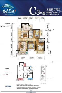 南宁昌泰茗城户型图-房型图-平面图-吉屋网