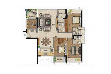 汕头海璟天翡花园户型图-房型图-平面图-吉屋网