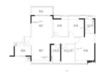 佛山保利天寰户型图-房型图-平面图-吉屋网