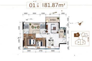 江门君朗名轩户型图-房型图-平面图-吉屋网