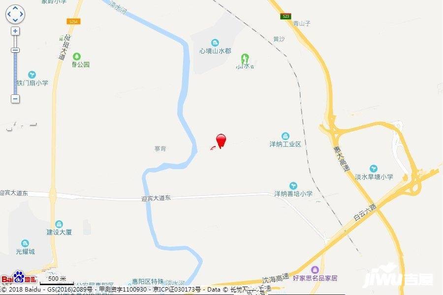 中洲河谷花园位置交通图