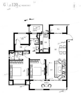 建筑面积:约120平米 参考首付:103万 参考月供:约12706元  户型描述