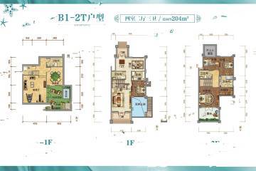 威海恒大御湖庄园户型图-房型图-平面图-吉屋网