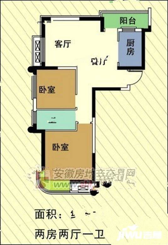 滁州天逸华府杏园天逸华府78户型图_首付金额_2室2厅2