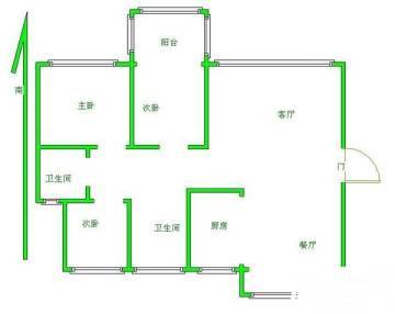 (待售)联心嘉园3房户型户型图